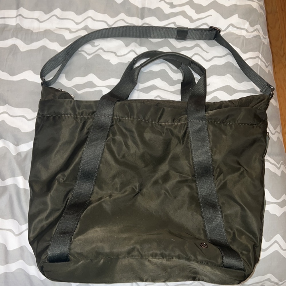 Lululemon Olive Green Gym Bag